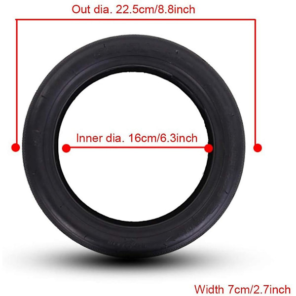 60/70-6.5 Scooter Reservehjul Elektrisk Cykel Oppustelig Dæk & Slange Sæt Til Maxg30