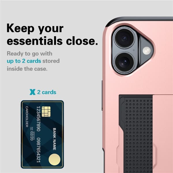 iPhone 17 Case Hybrid With Card Slot Black 49