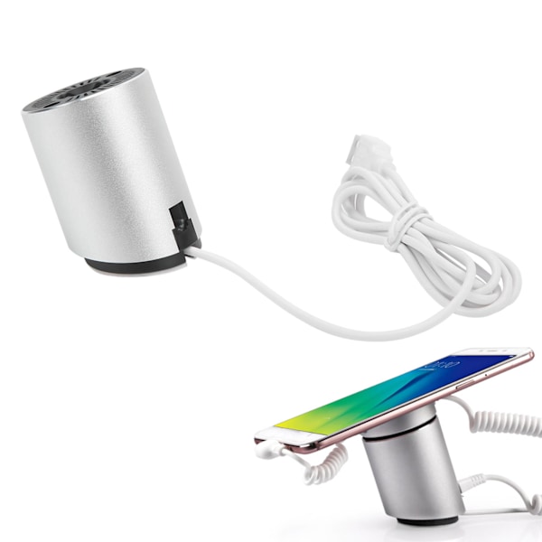 Tyverisikret mobiltelefon display stand sikkerhedsalarm displayholder med opladningsfunktion til udstillingshaller butikker til IOS interface 1856