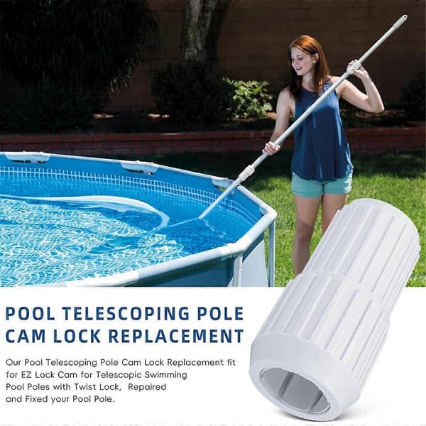 2 Pieces Pool Telescopic Pole Cam Lock Replacement for EZ Lock Cam for Telescopic Pool Poles with Twist Lock A 35mm to 32mm