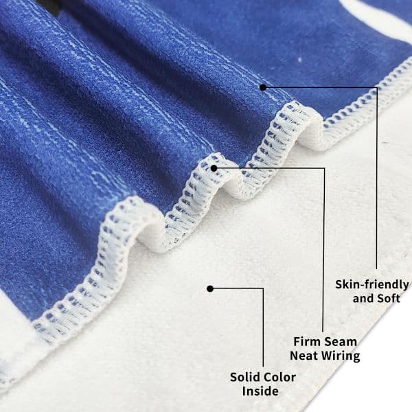 FC Barcelona badehåndklæde 70x140cm, absorberende mikrofiber hurtigtørrende håndklæde blødt behageligt badeværelseshåndklæde