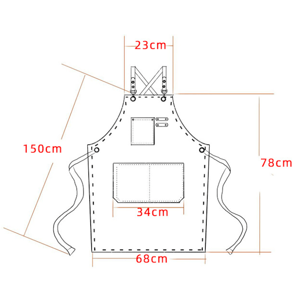 (Lila) Herrkökförkläde Canvasförkläden med 3 fickor Vattentät och justerbar förkläde för grillning, restaurang, trädgård, snickare, 78 * 68cm H