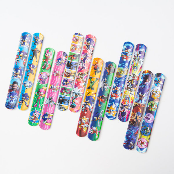 Sonic-slapband, 12-pack, perfekt present till pojkar 2007
