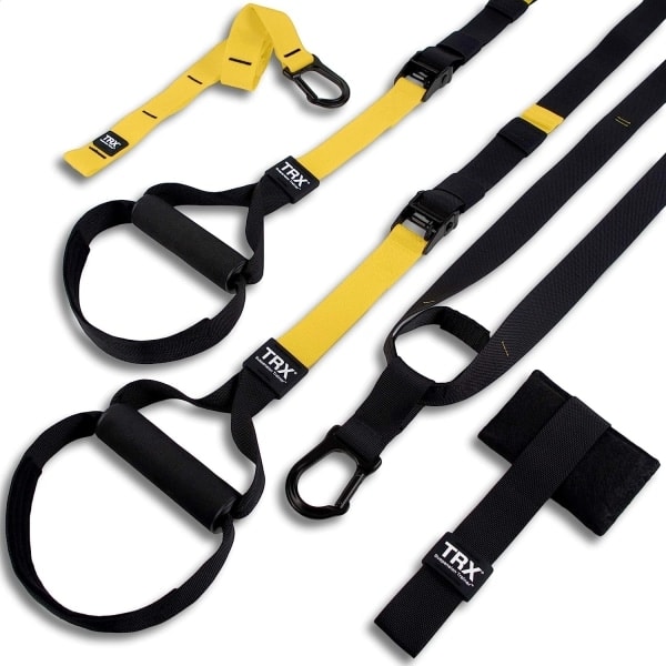 TRX All-in-One Suspension Trainer - Hemsystem för hemmet för erfarna gymentusiaster, inklusive tillgång till TRX Training Club - WELLNGS