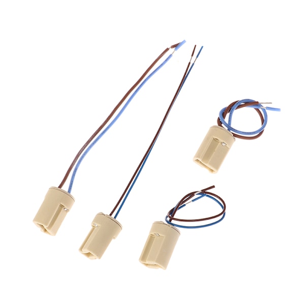 6 stk/pakke G9 Lampebase Keramisk Kontakt Sokkel for LED Halogen 1(Teflon wire)