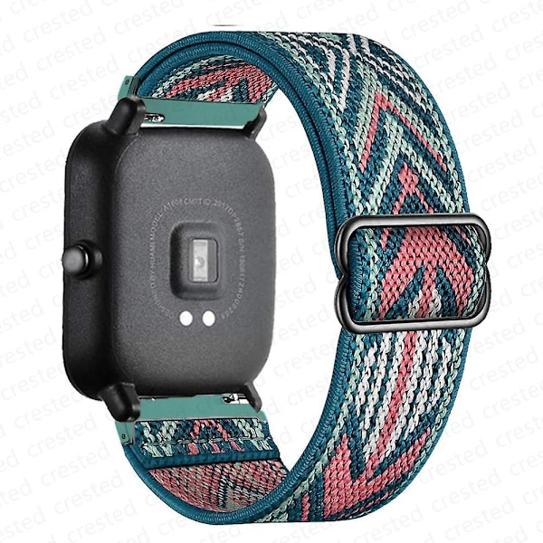 20mm/22mm Rem for Amazfit Gts 4//2/2e/3/gts2 Mini/gtr 4/3/pro/gtr2/47mm/stratos Nylon Elastisk Klokkereim Amazfit Bip Rem Green Arrow Green Arrow 22mm