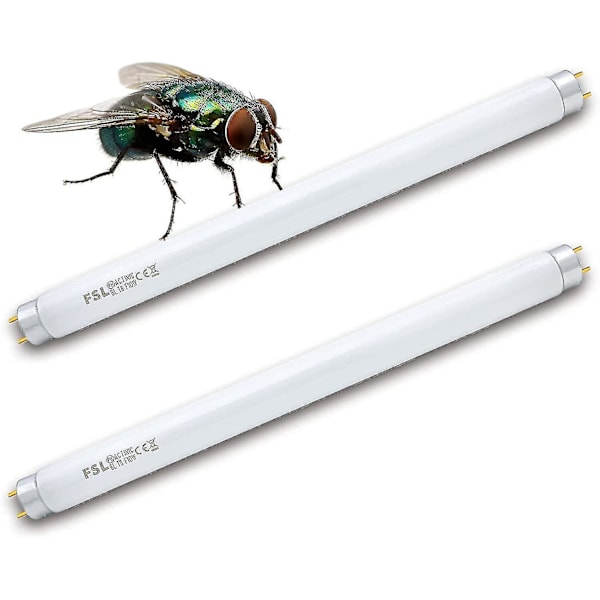 FSL T8 F10W BL Ersättningslampa - UV-rör för mygg-/insektsdödande lampa (2-pack)