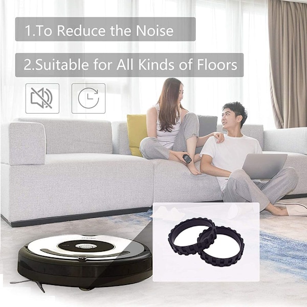 Dækbeklædning til iRobot Roomba Hjul 4 stk-FS- 4pcs