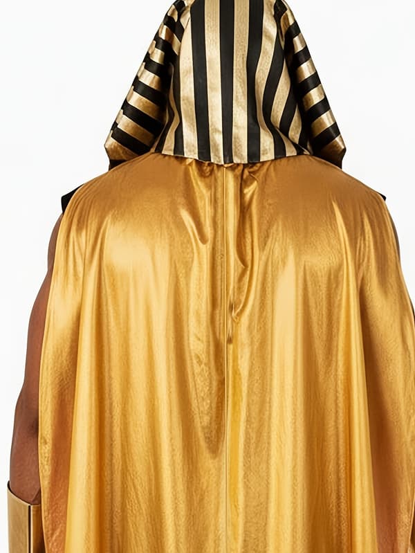 Egyptisk farao-kostume til mænd til Halloween, cosplay og rollespil S Black