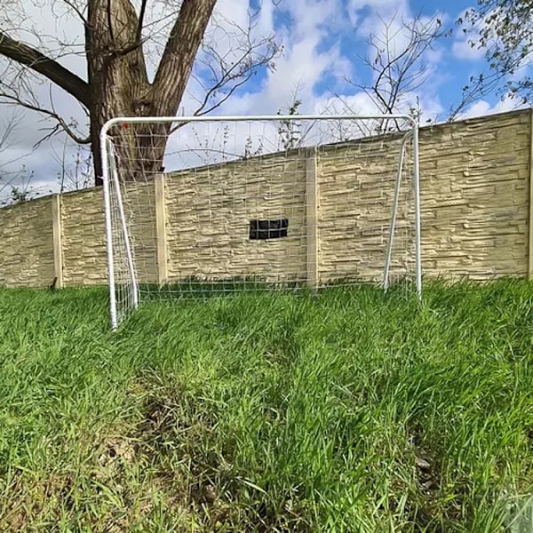 Metal Football Goal with Target Sheet - 240x170cm Multicolor multifärg