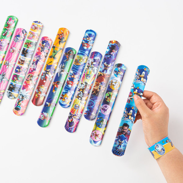 Sonic-slapband, 12-pack, perfekt present till pojkar 2007