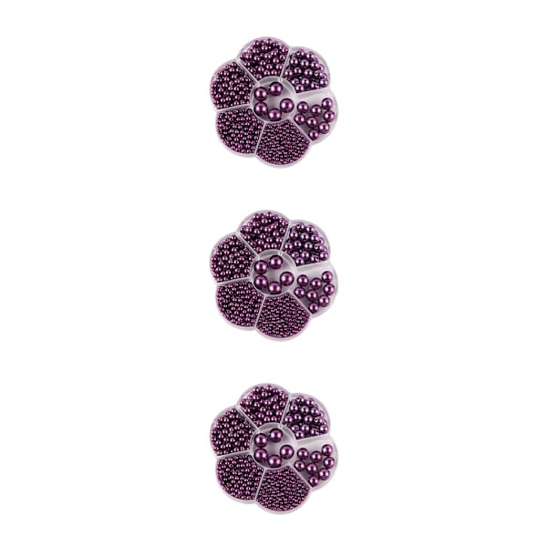 1/2/3/5 1150 stycken DIY-pärlor til smykkefremstilling - Dyb lilla Deep purple 3PCS