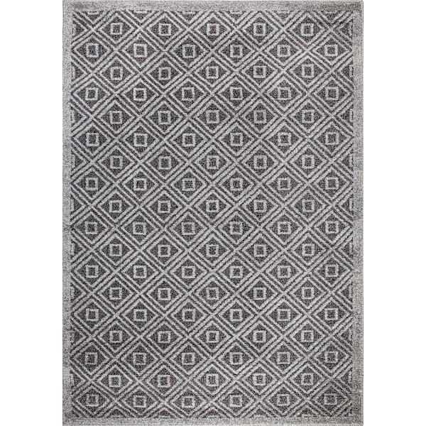 D-sign Matto New Fashion Asti Tummanharmaa/Vaaleanharmaa 120x170cm Musta Black 120x170