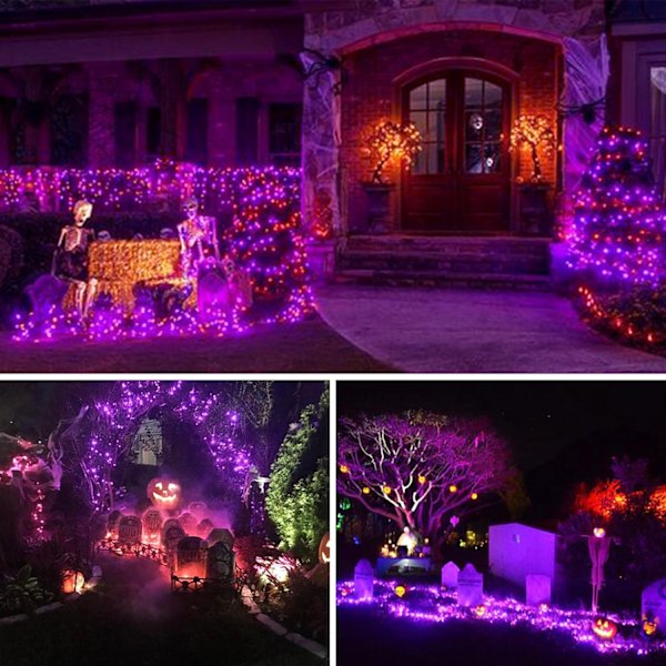33 fot Ljusslinga Utomhus/Inomhus, 110 LED Uppgraderad Super