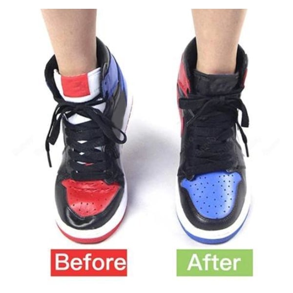 SSYYFLdd Mot Skoveck - Gåbrett på Sneakers - 36-45 - Anti-Crease Hvit