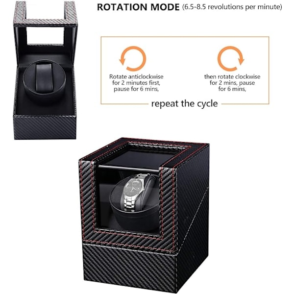Klockuppdragare, automatisk uppdragare PU-fodral och -Xin-FS1-