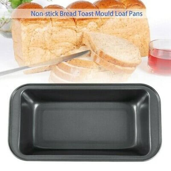 2 stk. Bageforme til Brød, Non-stick Kulstofstål Brødform Brødplade Toastform Kagebrød Bagværk Toast Bo-FS-