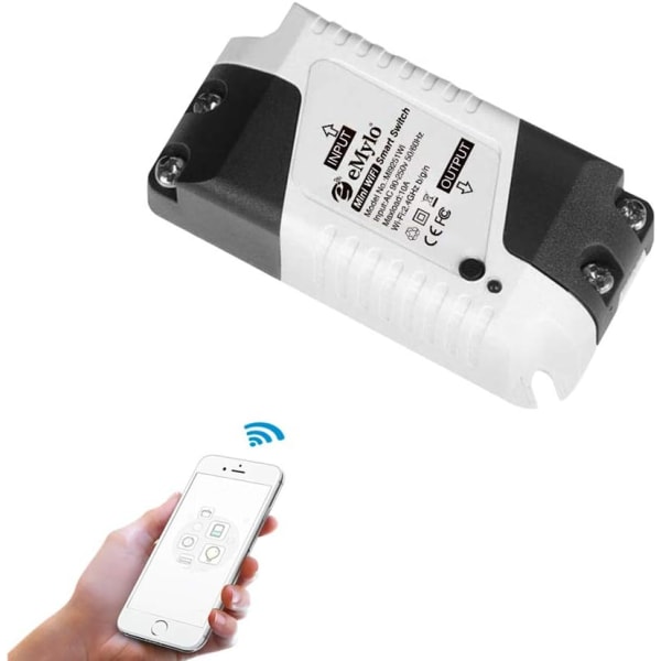 Smart WiFi Switch Mini Wireless Light Relay Switch AC 220V Smart Life App Fjärrkontroll Timers