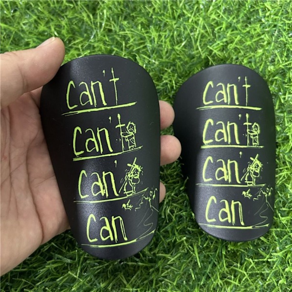 Par mini benskydd Fotbolls benskydd XS VIT-SVART XS