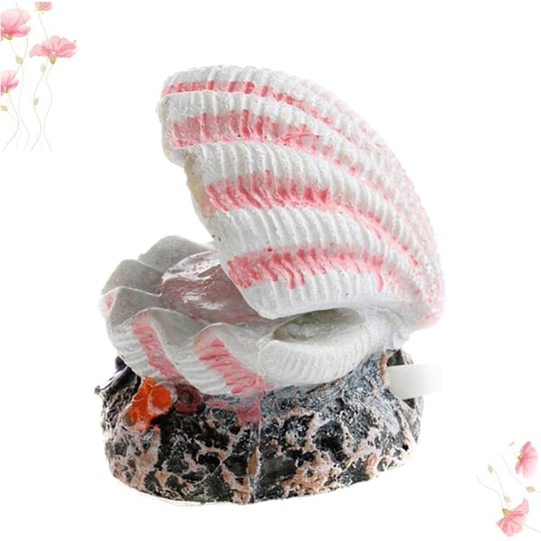 Akvarium Skal Pärla Bubbelsten Luftsten Ornament Terrarium