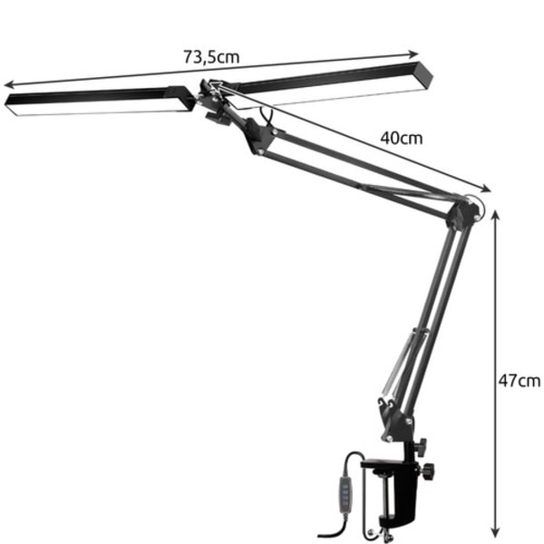 Izoxis 23080 skrivebordslampe 853