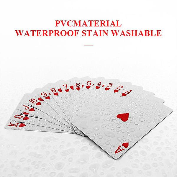 2 pakka korttipakkoja - Pelikortit - Pokeri - PVC Vedenpitävä Monivärinen
