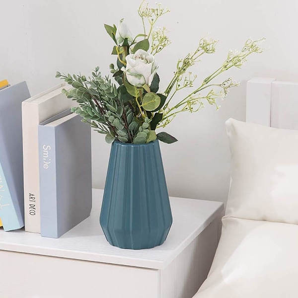 Plastblomvaser, Origami Nordisk Dekorationsflaska Vas