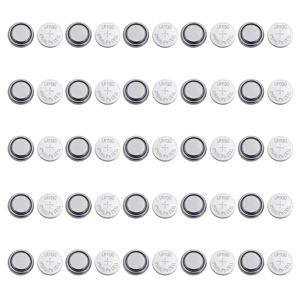 50/100 st LR1130 Knappcell AG10 Miljövänliga Ljusgåvor Leksak LR54 Klocka Elektronisk 1.55V Zink-Manganbatteri 289