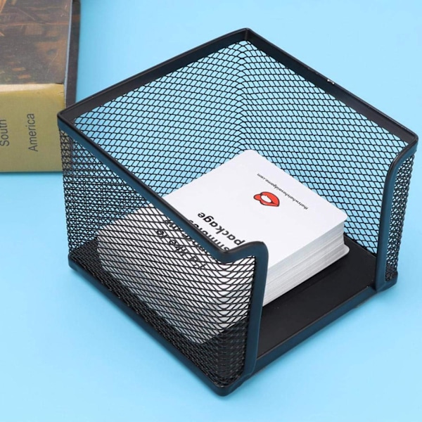 Holder til Sticky Notes, Mesh Sticky Notes Dispenser til Hjemmekontor