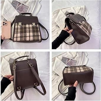 Elegant Vintage Leather Backpack Women - Travel Business Bag Small Backpack