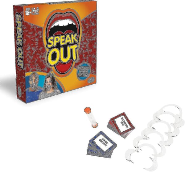 Hauska ja hankala lelu puhehaastepeli Speak Out -lelu hankala pelivaruste [DmS]