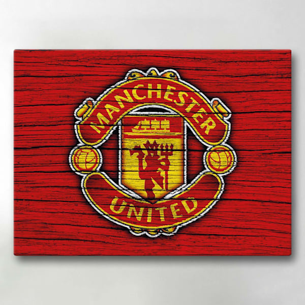 Lærredsbillede / Billede - Manchester United - 40x30 cm - Canvas Multicolor multifärg
