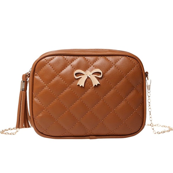 Liten Messenger-väska för dam Crossbody-väskor-FS1- Style3 Brown