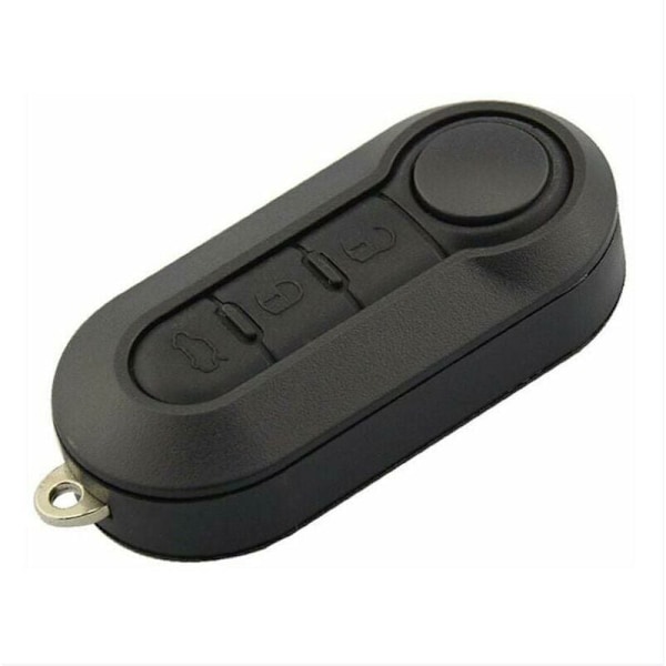 BF udskiftningsbar bilnøglehus til Fiat 500 Doblo Ducato Panda Punto Peugeot 3 knapper 543cm (sort)