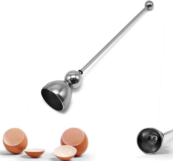 Eierschalensollbruchstellenverursacher - German Egg Cracker, Shell Opener, Topper Tool, Soft Boiled Cutter, Kitchen Utensil for Raw, Hard or Soft Boiled