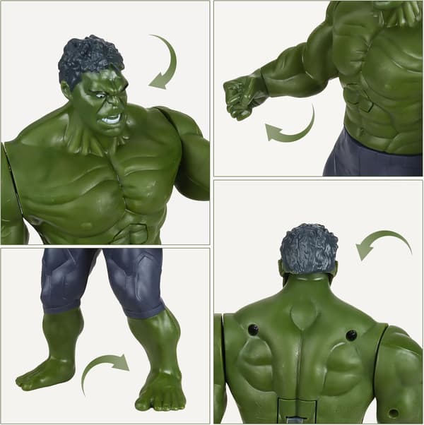Hulk-figur, Hulk Marvel Ultimate Titan Hero Series, Marvel Avengers Actionfigur 30 cm Titan-FS-