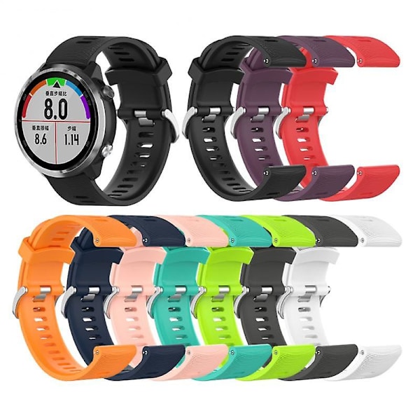 Färgglada 20mm Klockarmband för Garmin Forerunner 245 245m 645 Music Vivomove 3 Hr Sport