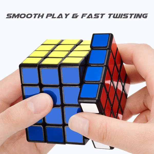 4x4 Speed ​​Cube, 4x4x4 Magic Cube, Glatt og lett spinnhastighet
