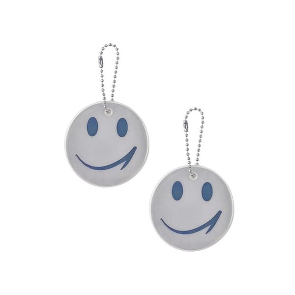 Refleks - Dobbelpakke - Smiley - Hvit