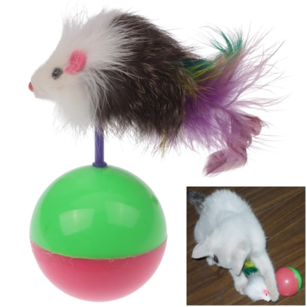 Tumbler mus husdjur leksak med slumpmässig färg