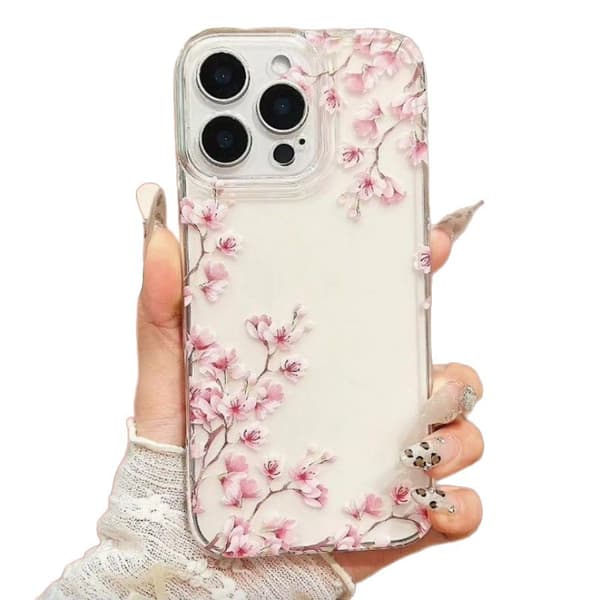 iPhone 7 Plus/8Plus-deksel – Mykt TPU vanntett og støtsikkert beskyttelsesdeksel med blomsterdesign for kvinner