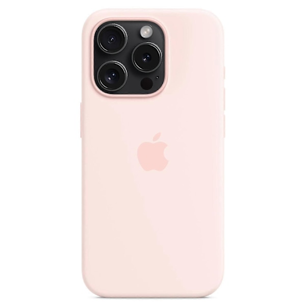 Silikonfodral för iPhone 15 Pro, MagSafe-kompatibelt (FMY) Rosa 698