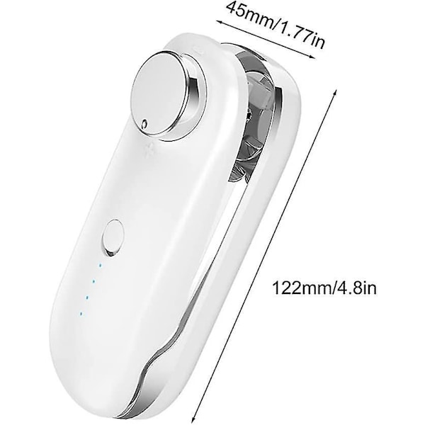 Mini Poseforsegler, 2 i 1 USB Genopladelig Varme Vakuumforsegler & Skærer Bærbar Forseglingsmaskine