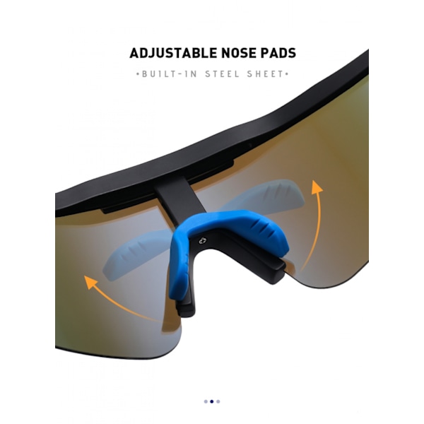 Polariserade solglasögon för män och kvinnor med UV-skydd, cykelsolglasögon, sportglasögon för cykling, löpning, bilkörning, fiske och golf - FS2-
