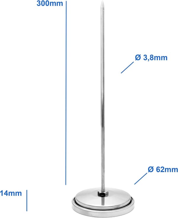Thermometer for wood stove / pizza oven / stone oven /