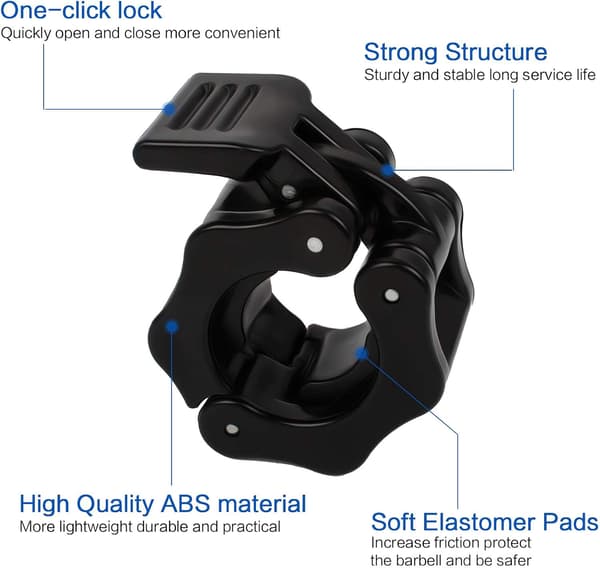 4 pcs Dumbbell Locks, 25mm, Dumbbell Locks, Barbell Clips, Ski Collars, Dumbbell Clips, Quick Release for Barbells, Dumbbell Locks-FS-