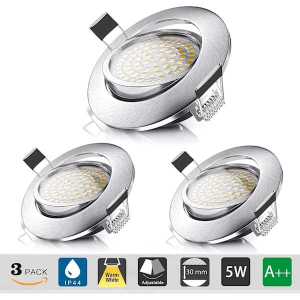 Forsænket LED Loftspot 5W svarende til 60W Halogenlampe