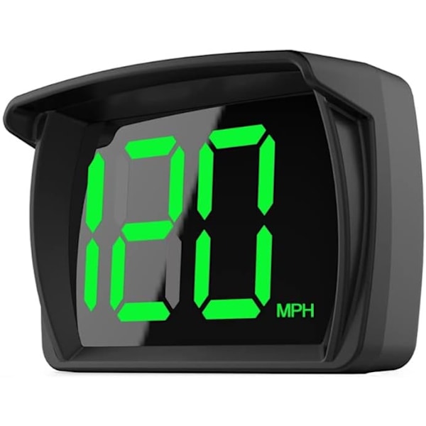 Automatisk HUD Front Display 2,5 tommer MPH speedometer med GPS-chipset til cykel, motorcykel, lastbil, bil, scooter