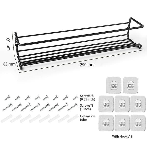 4-pack Kitchen Shelves Spice Rack Wall Mounted Storage Organizer Cabinet Stand-FS-