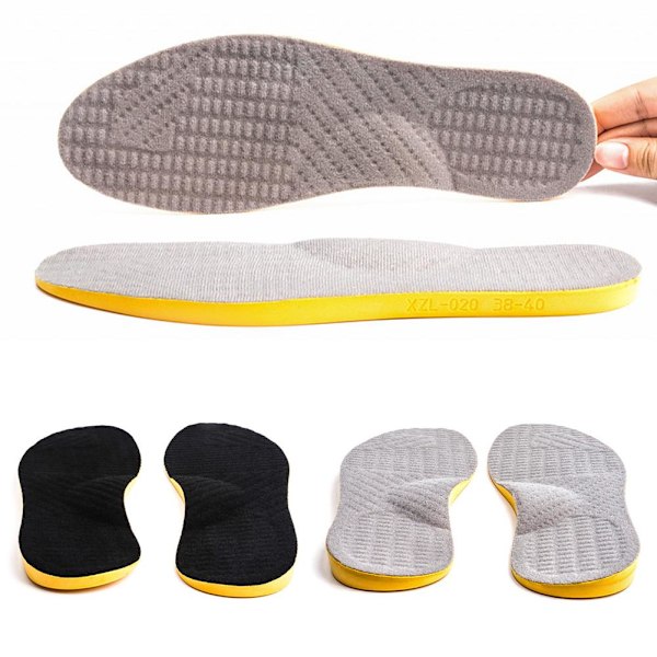 Supinasjonssåler for overpronasjon og høy fotbuestøtte-FS2- grey4 39-40